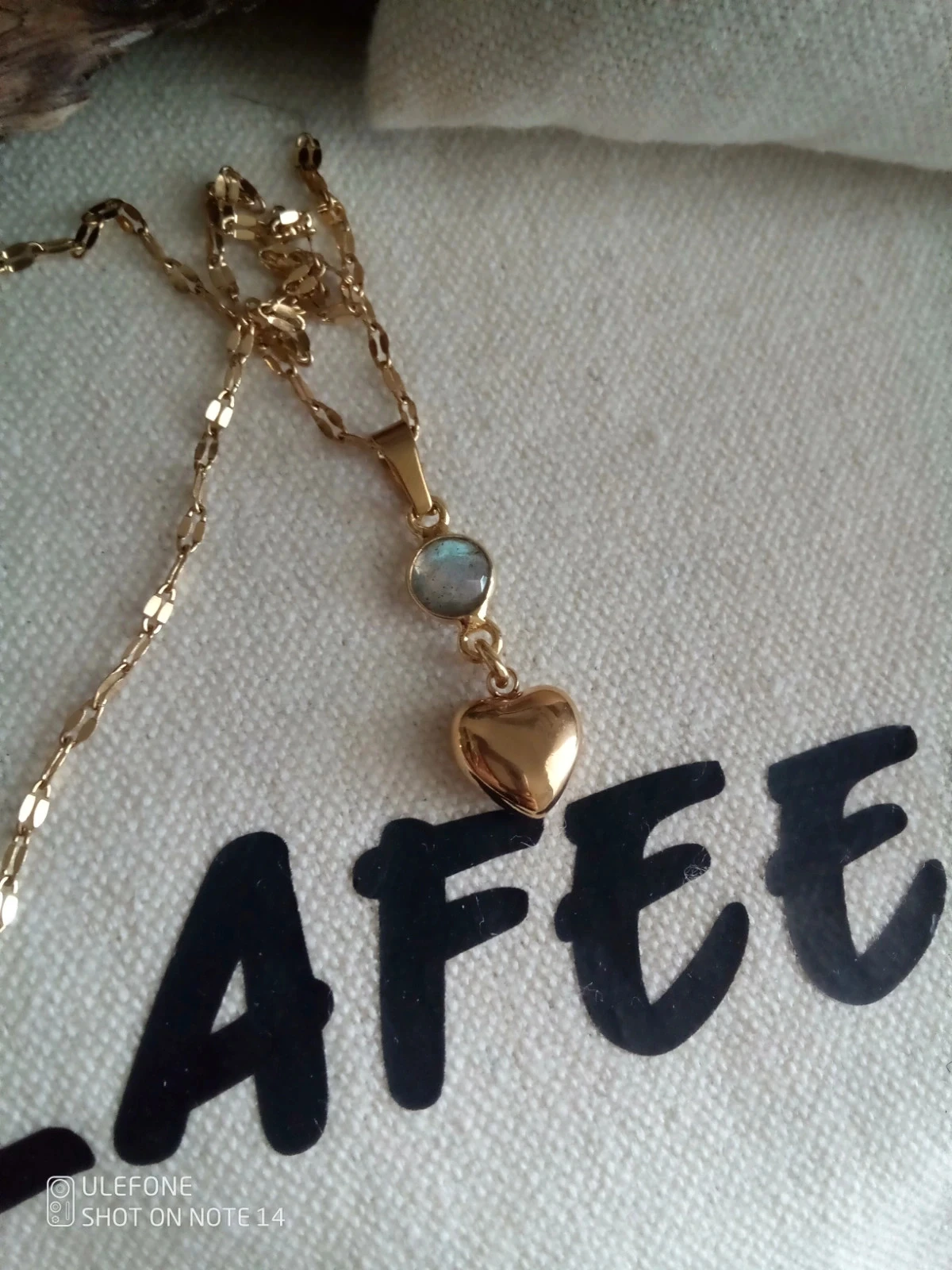 Pretty bohemia heart labradorite necklace – photo 2